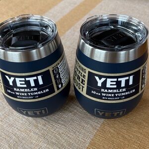YETI Navy Blue 10 oz Rambler Wine Tumblers - Set of 2